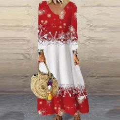 Women's Christmas Casual Dress Shift DressMaxi Long Dress Purple Wine Red Brown White Long Sleeve Plaid Santa Claus Elk Print Fall Winter V Neck Vacation Casual 2022 S M L XL XXL 3XL 4XL 5XL 6XL 38 Women's Christmas Casual Dress Shift DressMaxi Long Dress Purple Wine Red Brown White Long Sleeve Plaid Santa Claus Elk Print Fall Winter V Neck Vacation Casual 2022 S M L XL XXL 3XL 4XL 5XL 6XL -Fashion Life Shop aayrvv1664439263270