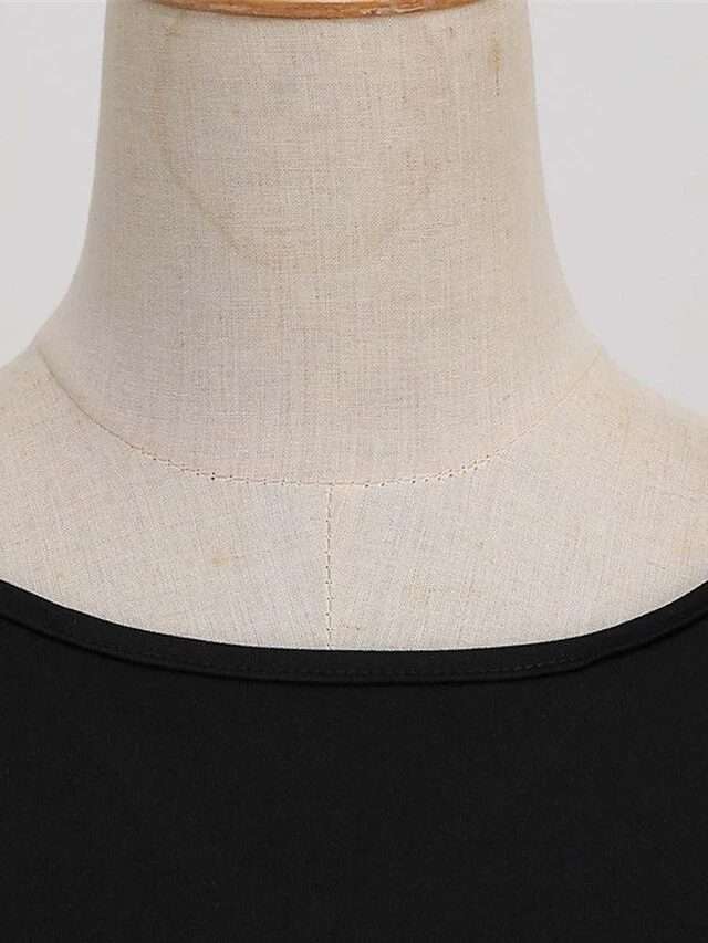 Women‘s Christmas Retro Elegant Vintage Dress Midi Dress Party Ruched Patchwork Santa Claus Crew Neck Long Sleeve Regular Fit Fall Winter 2023 Black Red S M L XL 11 Women‘s Christmas Retro Elegant Vintage Dress Midi Dress Party Ruched Patchwork Santa Claus Crew Neck Long Sleeve Regular Fit Fall Winter 2023 Black Red S M L XL - Image 11