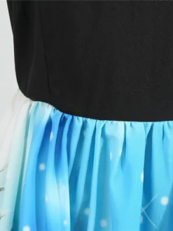 Women's Christmas Casual Dress Swing Dress Midi Dress Blue Royal Blue Dark Blue Light Blue Sleeveless Santa Claus Snowman Mesh Print Winter Fall Crew Neck Vacation Vintage 2022 S M L XL XXL -Fashion Life Shop acvkgq1666597375656