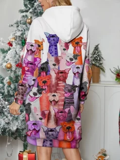 Women's Casual Dress Hoodie Dress Mini Dress Warm Fashion Outdoor Christmas Holiday Hoodie Print Animal Loose Fit Yellow Blue Purple S M L XL XXL 9 Women's Casual Dress Hoodie Dress Mini Dress Warm Fashion Outdoor Christmas Holiday Hoodie Print Animal Loose Fit Yellow Blue Purple S M L XL XXL -Fashion Life Shop afvtyj1696942508432