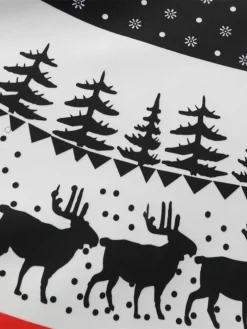 Women's Christmas Retro 1950s Vintage Dress Midi Dress Party Ruched Bow Elk Crew Neck Long Sleeve Regular Fit Fall Winter 2023 Black S M L XL -Fashion Life Shop akmbfz1695363582731