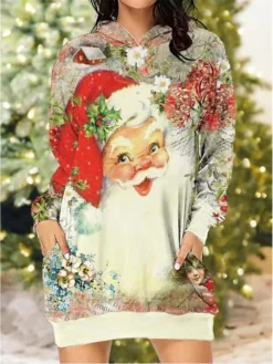 Women's Christmas Dress Hoodie Dress Mini Dress Warm Fashion Outdoor Christmas Vacation Hoodie Pocket Print Santa Claus Snowman Christmas Tree Regular Fit Navy Blue Blue Sky Blue S M L XL XXL 11 Women's Christmas Dress Hoodie Dress Mini Dress Warm Fashion Outdoor Christmas Vacation Hoodie Pocket Print Santa Claus Snowman Christmas Tree Regular Fit Navy Blue Blue Sky Blue S M L XL XXL -Fashion Life Shop aksepb1697542365357