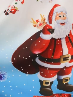 Women's Christmas Casual Dress Swing Dress Midi Dress Green Blue Sleeveless Santa Claus Print Winter Fall Spaghetti Strap Vacation Vintage 2022 S M L XL XXL / Slip Dress -Fashion Life Shop autiex1666597244691