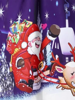 Women's Casual Dress Christmas Dress Winter Dress Snowman Snowflake Lace Patchwork Crew Neck Midi Dress Fashion Classic Outdoor Christmas Long Sleeve Regular Fit Blue Fall Winter S M L XL XXL 6 Women's Casual Dress Christmas Dress Winter Dress Snowman Snowflake Lace Patchwork Crew Neck Midi Dress Fashion Classic Outdoor Christmas Long Sleeve Regular Fit Blue Fall Winter S M L XL XXL -Fashion Life Shop blvnth1695310036967