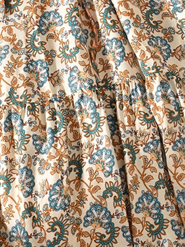 Women's Casual Dress Winter Dress Ethnic Dress Floral Tribal Lace Up Ruched Crew Neck Puff Sleeve Midi Dress Fashion Ethnic Outdoor Christmas Long Sleeve Loose Fit Red Khaki Dark Blue Fall Winter 12 Women's Casual Dress Winter Dress Ethnic Dress Floral Tribal Lace Up Ruched Crew Neck Puff Sleeve Midi Dress Fashion Ethnic Outdoor Christmas Long Sleeve Loose Fit Red Khaki Dark Blue Fall Winter - Image 12