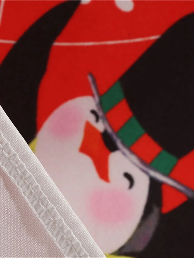 Women's Christmas Knee Length Dress Blue Purple Wine Gray Green Black Red Light Blue Long Sleeve Print Bow Print Fall Winter Round Neck Casual Vintage2021 S M L XL XXL 14 Women's Christmas Knee Length Dress Blue Purple Wine Gray Green Black Red Light Blue Long Sleeve Print Bow Print Fall Winter Round Neck Casual Vintage2021 S M L XL XXL - Image 14