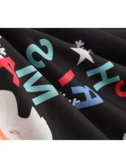 Women's Christmas Midi Dress Black Red Sleeveless Santa Claus Print Spring Summer Spaghetti Strap 2022 S M L XL 2XL -Fashion Life Shop cuasgo1667980448860