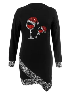 Women‘s Christmas Casual Dress Shift Dress Sheath Dress Mini Dress Black And White Black Gray Black And White Stripes Long Sleeve Elk Patchwork Winter Fall Autumn Crew Neck Fashion Date 2022 S M L XL 15 Women‘s Christmas Casual Dress Shift Dress Sheath Dress Mini Dress Black And White Black Gray Black And White Stripes Long Sleeve Elk Patchwork Winter Fall Autumn Crew Neck Fashion Date 2022 S M L XL -Fashion Life Shop dlddpo1667562413587