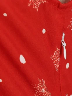 Women's Christmas Swing Dress Vintage DressKnee Length Dress Blue Wine Red Light BlueShort Sleeve Santa Claus Snowman Tree Print Fall Winter Square Neck Vintage Elegant Slim 2022 S M L XL 38 Women's Christmas Swing Dress Vintage DressKnee Length Dress Blue Wine Red Light BlueShort Sleeve Santa Claus Snowman Tree Print Fall Winter Square Neck Vintage Elegant Slim 2022 S M L XL -Fashion Life Shop dpgoaq1665475231195