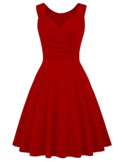 Women‘s Christmas Party Dress Swing Dress Green Dress Midi Dress Black White Wine Sleeveless Pure Color Ruched Summer Spring Fall V Neck Party Party Wedding Guest 2022 S M L XL XXL 30 Women‘s Christmas Party Dress Swing Dress Green Dress Midi Dress Black White Wine Sleeveless Pure Color Ruched Summer Spring Fall V Neck Party Party Wedding Guest 2022 S M L XL XXL -Fashion Life Shop dyomms1635432109671