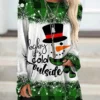 Women's Casual Dress Christmas Dress T Shirt Dress Tee Dress Snowman Snowflake Print Crew Neck Mini Dress Fashion Streetwear Outdoor Christmas Long Sleeve Loose Fit Red Green Fall Winter S M L XL XXL