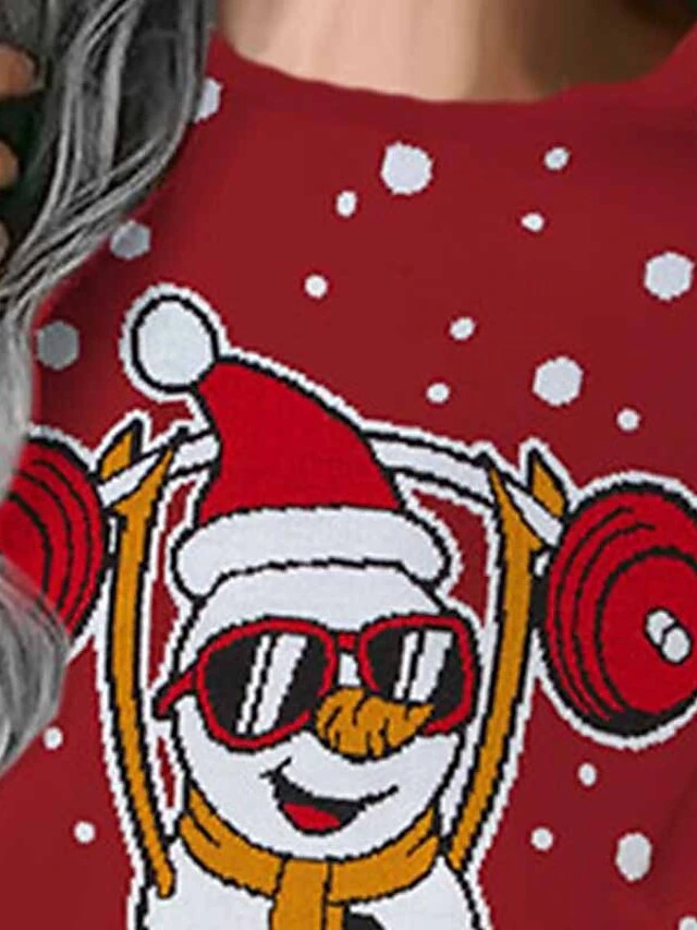 Women‘s Christmas Sweatshirt Dress Shift Dress Red Brown Long Sleeve Letter Print Winter Fall Autumn Fashion Daily Loose Fit 2022 S M L XL XXL 3XL 3 Women‘s Christmas Sweatshirt Dress Shift Dress Red Brown Long Sleeve Letter Print Winter Fall Autumn Fashion Daily Loose Fit 2022 S M L XL XXL 3XL - Image 3