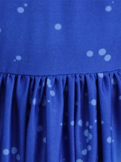 Women's Christmas Swing Dress Vintage Dress Mini Dress Blue Long Sleeve Santa Claus Ruched Winter Fall Autumn Crew Neck Vintage Outdoor Vacation 2022 S M L XL XXL 3XL -Fashion Life Shop gcainv1667470446838