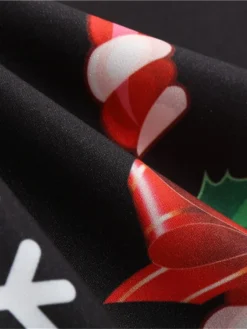 Women's Christmas Knee Length Dress Wine Green Orange Black Red Brown Navy Blue Long Sleeve Print Bow Print Fall Winter V Neck Casual Vintage2021 S M L XL XXL 3XL 24 Women's Christmas Knee Length Dress Wine Green Orange Black Red Brown Navy Blue Long Sleeve Print Bow Print Fall Winter V Neck Casual Vintage2021 S M L XL XXL 3XL -Fashion Life Shop ggumax1629971426734