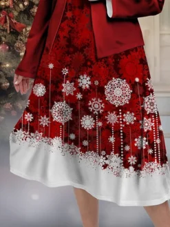 Women's Plus Size Curve Christmas Dress Casual Dress Dress Set Snowflake Midi Dress Long Sleeve Print Crew Neck Fashion Outdoor Wine Fall Winter L XL XXL 3XL 4XL 5 Women's Plus Size Curve Christmas Dress Casual Dress Dress Set Snowflake Midi Dress Long Sleeve Print Crew Neck Fashion Outdoor Wine Fall Winter L XL XXL 3XL 4XL -Fashion Life Shop gmqczv1697632691109