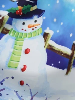 Women's Christmas Casual Dress Swing Dress Midi Dress Blue Royal Blue Dark Blue Light Blue Sleeveless Santa Claus Snowman Mesh Print Winter Fall Crew Neck Vacation Vintage 2022 S M L XL XXL -Fashion Life Shop hgdzmv1666597376210