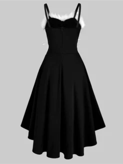 Women's Christmas Swing Dress Slip Dress Vintage Dress Midi Dress Green Black Wine Sleeveless Pure Color Backless Winter Fall Autumn Spaghetti Strap Fashion Daily Date 2022 S M L XL XXL 3XL 28 Women's Christmas Swing Dress Slip Dress Vintage Dress Midi Dress Green Black Wine Sleeveless Pure Color Backless Winter Fall Autumn Spaghetti Strap Fashion Daily Date 2022 S M L XL XXL 3XL -Fashion Life Shop hpocpa1667815070487