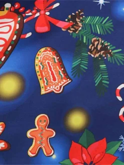 Women's Christmas Swing Dress Vintage DressKnee Length Dress Blue Red Navy Blue Black Long Sleeve Plaid Santa Claus Elk Bow Print Fall Winter V Neck Vacation Vintage 2022 S M L XL XXL 3XL -Fashion Life Shop hrsrqc1665293394882