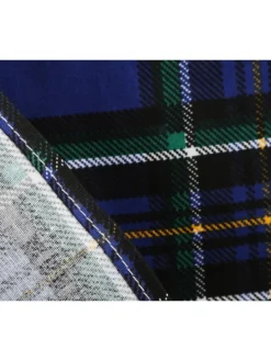 Women's Christmas Swing Dress Midi Dress Black Blue Red Short Sleeve Plaid Print Winter Fall Autumn V Neck 2022 S M L XL 2XL -Fashion Life Shop hwbbop1667979776843