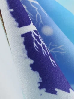 Women's Christmas Casual Dress Swing Dress Midi Dress Blue Royal Blue Dark Blue Light Blue Sleeveless Santa Claus Snowman Mesh Print Winter Fall Crew Neck Vacation Vintage 2022 S M L XL XXL -Fashion Life Shop ifjzdq1666597376891