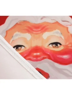 Women's Christmas Midi Dress Black Red Sleeveless Santa Claus Print Spring Summer Spaghetti Strap 2022 S M L XL 2XL -Fashion Life Shop ioywhk1667980445896