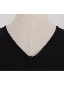 Women's Christmas Swing Dress Midi Dress Black Long Sleeve Santa Claus Print Winter Fall Autumn Crew Neck Modern 2022 S M L XL 2XL 3XL -Fashion Life Shop jiaksk1667980620026