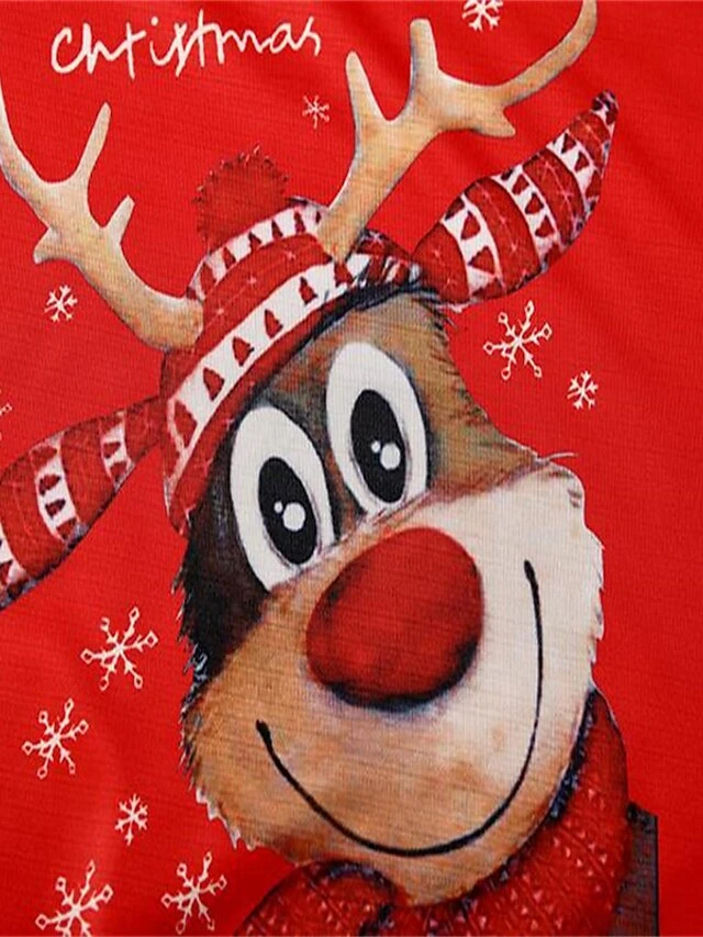 Women's Christmas Casual Dress Shift DressShort Mini Dress Green Black Red Long Sleeve Animal Snowflake Print Fall Winter Crew Neck Fashion Casual Loose Fit 2022 S M L XL XXL 3XL 10 Women's Christmas Casual Dress Shift DressShort Mini Dress Green Black Red Long Sleeve Animal Snowflake Print Fall Winter Crew Neck Fashion Casual Loose Fit 2022 S M L XL XXL 3XL - Image 10