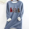 Women‘s Plus Size Christmas Casual Dress Tree Crew Neck Long Sleeve Winter Fall Casual Mini Dress Daily Dress / Hoodie Dress