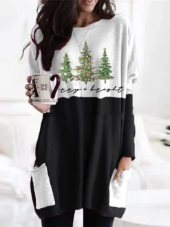 Women's Christmas Casual Dress T Shirt Dress Tee Dress Shift Dress Mini Dress Black Blue Pink Long Sleeve Color Block Pocket Winter Fall Autumn Crew Neck Fashion Daily Date 2022 XXS XS S M L XL XXL 6 Women's Christmas Casual Dress T Shirt Dress Tee Dress Shift Dress Mini Dress Black Blue Pink Long Sleeve Color Block Pocket Winter Fall Autumn Crew Neck Fashion Daily Date 2022 XXS XS S M L XL XXL -Fashion Life Shop kwqepx1667816872652
