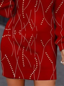 Women's Casual Dress Christmas Dress Sweatshirt Dress Ombre Print Crew Neck Mini Dress Fashion Streetwear Outdoor Christmas Long Sleeve Loose Fit Dark Red Fall Winter S M L XL XXL 5 Women's Casual Dress Christmas Dress Sweatshirt Dress Ombre Print Crew Neck Mini Dress Fashion Streetwear Outdoor Christmas Long Sleeve Loose Fit Dark Red Fall Winter S M L XL XXL -Fashion Life Shop kxsnfe1694758160740