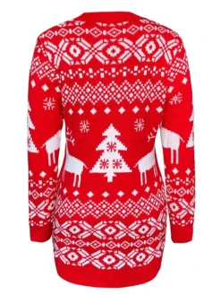 Women‘s Christmas Sweater Dress Jumper Dress Winter Dress Fashion Ugly Christmas Christmas Daily Vacation Going Out Crew Neck Long Sleeve Patchwork 2023 Regular Fit Wine Navy Blue S M 16 Women‘s Christmas Sweater Dress Jumper Dress Winter Dress Fashion Ugly Christmas Christmas Daily Vacation Going Out Crew Neck Long Sleeve Patchwork 2023 Regular Fit Wine Navy Blue S M -Fashion Life Shop lgxwtq1694601706311