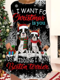 Women's Christmas Casual Dress T Shirt Dress Tee Dress Shift Dress Mini Dress Black Wine Light Red Long Sleeve Plaid Pocket Winter Fall Autumn Crew Neck Fashion 2022 S M L XL XXL 3XL 9 Women's Christmas Casual Dress T Shirt Dress Tee Dress Shift Dress Mini Dress Black Wine Light Red Long Sleeve Plaid Pocket Winter Fall Autumn Crew Neck Fashion 2022 S M L XL XXL 3XL -Fashion Life Shop lukoqp1667815550388