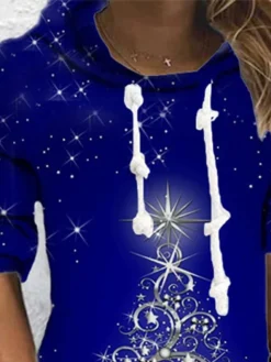 Women‘s Christmas Hoodie Dress Winter Dress Mini Dress Blue Long Sleeve Tree Print Winter Fall Hooded Vacation Casual 2022 S M L XL XXL 3XL 5 Women‘s Christmas Hoodie Dress Winter Dress Mini Dress Blue Long Sleeve Tree Print Winter Fall Hooded Vacation Casual 2022 S M L XL XXL 3XL -Fashion Life Shop mkopjq1666692009259