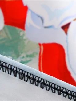 Women's Christmas Swing Dress Vintage Dress Midi Dress Blue Purple Fuchsia Red Sleeveless Santa Claus Backless Print Winter Fall Halter Neck Vacation Stylish Elegant 2022 S M L XL XXL -Fashion Life Shop mqsxak1666168100912