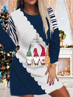 Women's Christmas Sheath Dress Knit Dress Mini Dress Blue Pink Wine Dark Green Gray Long Sleeve Santa Claus Snowflake Knit Print Winter Fall Crew Neck Fashion Party 2022 S M L XL 2XL 3XL 4XL 5XL 6XL 9 Women's Christmas Sheath Dress Knit Dress Mini Dress Blue Pink Wine Dark Green Gray Long Sleeve Santa Claus Snowflake Knit Print Winter Fall Crew Neck Fashion Party 2022 S M L XL 2XL 3XL 4XL 5XL 6XL -Fashion Life Shop mttyzm1666692194724