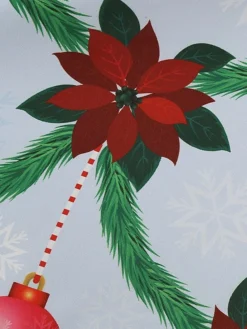 Women's Christmas Casual Dress Swing Dress Midi Dress Blue Purple Royal Blue Light Blue White Long Sleeve Santa Claus Elk Tree Bow Print Winter Fall V Neck Vacation Vintage 2022 S M L XL -Fashion Life Shop mwfgyh1666927313046