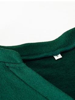 Women‘s Christmas Sweater Dress Jumper Dress Winter Dress Basic Christmas Street Daily Weekend V Neck Long Sleeve Lace Up Button 2023 Regular Fit Black Red Blue S M L XL -Fashion Life Shop ogdtfo1692340857089