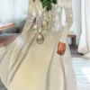 Women's Casual Dress Swing Dress Midi Dress Beige Long Sleeve Graphic Pocket Winter Fall Spring Crew Neck Fashion Christmas Daily Weekend 2022 S M L XL XXL 3XL
