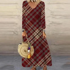 Women's Christmas Casual Dress Shift DressMaxi Long Dress Purple Wine Red Brown White Long Sleeve Plaid Santa Claus Elk Print Fall Winter V Neck Vacation Casual 2022 S M L XL XXL 3XL 4XL 5XL 6XL 36 Women's Christmas Casual Dress Shift DressMaxi Long Dress Purple Wine Red Brown White Long Sleeve Plaid Santa Claus Elk Print Fall Winter V Neck Vacation Casual 2022 S M L XL XXL 3XL 4XL 5XL 6XL -Fashion Life Shop pgxreh1664439263982