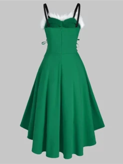 Women's Christmas Swing Dress Slip Dress Vintage Dress Midi Dress Green Black Wine Sleeveless Pure Color Backless Winter Fall Autumn Spaghetti Strap Fashion Daily Date 2022 S M L XL XXL 3XL 37 Women's Christmas Swing Dress Slip Dress Vintage Dress Midi Dress Green Black Wine Sleeveless Pure Color Backless Winter Fall Autumn Spaghetti Strap Fashion Daily Date 2022 S M L XL XXL 3XL -Fashion Life Shop pqratg1667815073291