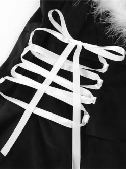 Women's Casual Dress Christmas Dress Winter Dress Color Block Ruched Patchwork Strap Midi Dress Active Fashion Outdoor Christmas Sleeveless Regular Fit Black Wine Red Fall Winter S M L XL XXL -Fashion Life Shop pwnsrw1697539320803