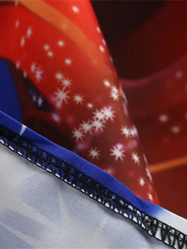 Women's Christmas Swing DressKnee Length Dress Green Blue Purple Red Long Sleeve Print Snowflake Bow Print Fall Winter Crew Neck Stylish 2022 S M L XL 2XL 9 Women's Christmas Swing DressKnee Length Dress Green Blue Purple Red Long Sleeve Print Snowflake Bow Print Fall Winter Crew Neck Stylish 2022 S M L XL 2XL - Image 9