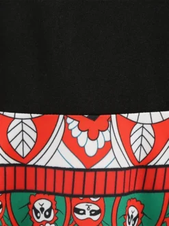 Women's Christmas Retro 1950s Vintage Dress Midi Dress Party Ruched Bow Christmas Tree Crew Neck Long Sleeve Regular Fit Fall Winter 2023 Black S M L XL -Fashion Life Shop qlzeda1695363607244