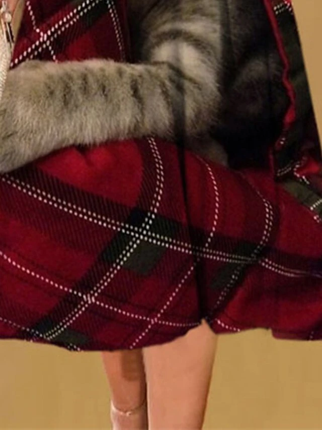 Women's Christmas Casual Dress Shift Dress Midi Dress Red 3/4 Length Sleeve Animal Ruched Winter Fall Autumn Fashion Christmas Daily 2022 S M L XL XXL 3XL 2 Women's Christmas Casual Dress Shift Dress Midi Dress Red 3/4 Length Sleeve Animal Ruched Winter Fall Autumn Fashion Christmas Daily 2022 S M L XL XXL 3XL - Image 2