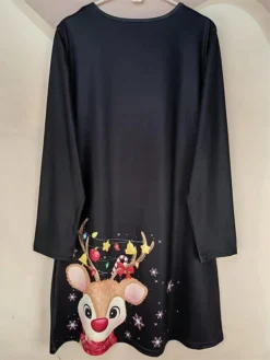 Women's Casual Dress Christmas Dress Sweatshirt Dress Snowflake Ugly Christmas Print Crew Neck Mini Dress Active Fashion Outdoor Christmas Long Sleeve Loose Fit Black Brown Khaki Fall Winter S M L XL 18 Women's Casual Dress Christmas Dress Sweatshirt Dress Snowflake Ugly Christmas Print Crew Neck Mini Dress Active Fashion Outdoor Christmas Long Sleeve Loose Fit Black Brown Khaki Fall Winter S M L XL -Fashion Life Shop rlqewj1695888568258