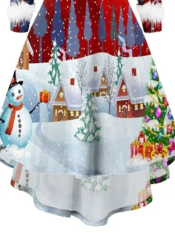 Women‘s Christmas Casual Dress Vintage Dress Light Red Red Long Sleeve Letter Feather Winter Fall Autumn V Neck Modern Daily Vacation 2022 S M L XL XXL 7 Women‘s Christmas Casual Dress Vintage Dress Light Red Red Long Sleeve Letter Feather Winter Fall Autumn V Neck Modern Daily Vacation 2022 S M L XL XXL -Fashion Life Shop rpqmqh1667562080139