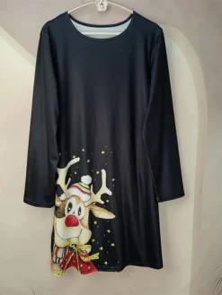 Women's Casual Dress Christmas Dress Sweatshirt Dress Snowflake Ugly Christmas Print Crew Neck Mini Dress Active Fashion Outdoor Christmas Long Sleeve Loose Fit Black Brown Khaki Fall Winter S M L XL 28 Women's Casual Dress Christmas Dress Sweatshirt Dress Snowflake Ugly Christmas Print Crew Neck Mini Dress Active Fashion Outdoor Christmas Long Sleeve Loose Fit Black Brown Khaki Fall Winter S M L XL -Fashion Life Shop rrcein1695888577200