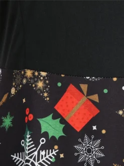 Women's Christmas Casual Dress Swing Dress Vintage Dress Midi Dress Black Wine Orange Long Sleeve Animal Bow Winter Fall Autumn V Neck 2022 S M L XL XXL 3XL -Fashion Life Shop rvbsvh1666853153146