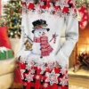 Women's Christmas Casual Dress Sweatshirt Dress Mini Dress Warm Fashion OutdoorHoliday Crew Neck Pocket Print Geometric Snowman Snowflake Loose Fit Wine Blue Green S M L XL XXL