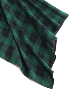 Women's Christmas Tartan Dress Casual Dress Sheath Dress Mini Dress Green Black Long Sleeve Plaid Patchwork Winter Fall One Shoulder Fashion Sexy 2022 S M L XL 2XL / Cotton -Fashion Life Shop tpxklf1666676131405